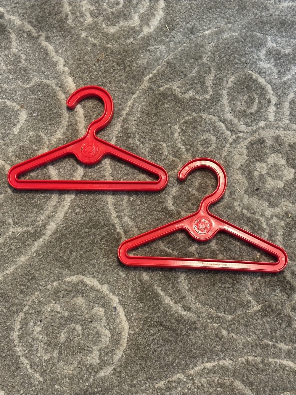 Vintage Fisher -Price 1990 laundry center hangers- Set of 2